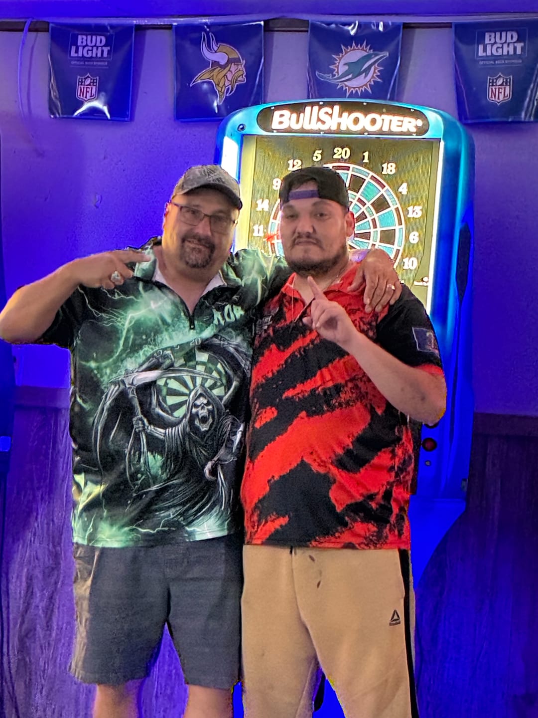 Customer photo review of Personalized Turquoise Grim Reaper Custom Thunder Lightning Men Dart Shirts, 3D Darts Team Jerseys TDM2800