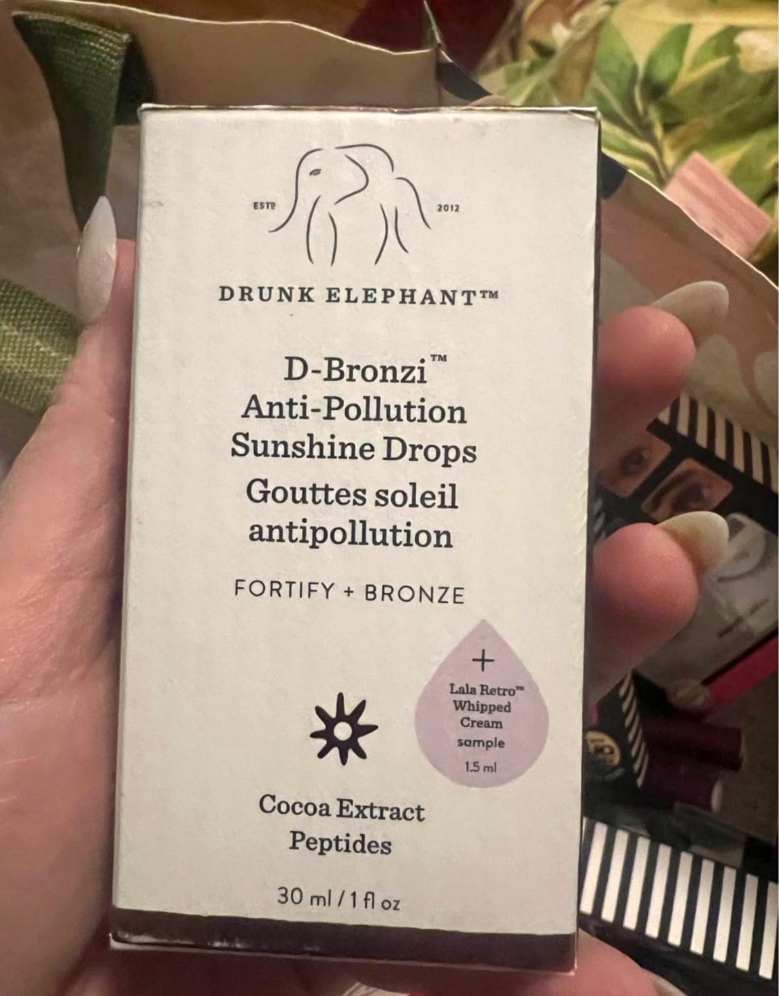 Customer photo review of Drunk Elephant D-Bronzi™ Bronzing Drops with Peptides 1 oz
