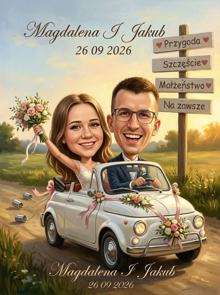 Customer photo review of Para Młoda #1 - Karykatura ze zdjęcia