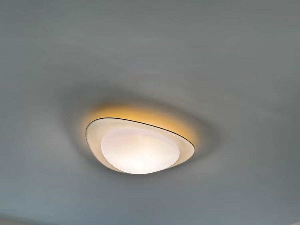 Customer photo review of Resin Disc Ceiling Light in Green or Beige, 36 cm or 46 cm