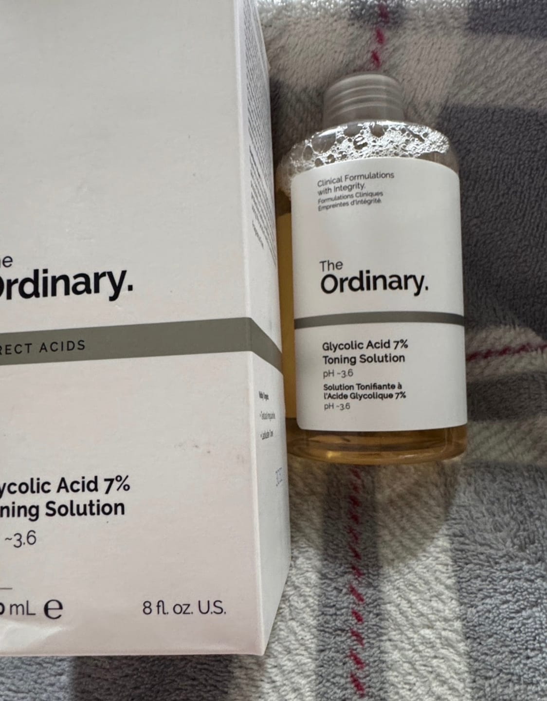 Customer photo review of The Ordinary Glycolic Acid 7% Exfoliating Toner 8.1 fl. oz.(240ml)