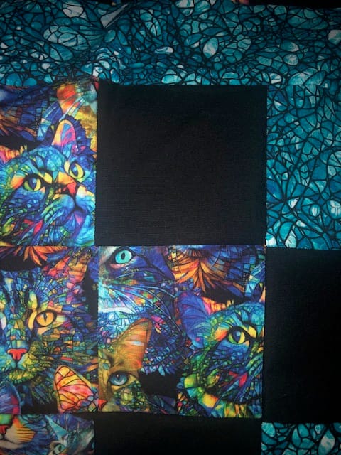 Customer photo review of Cat Artistry Fabric Collection - Glassine Turquoise