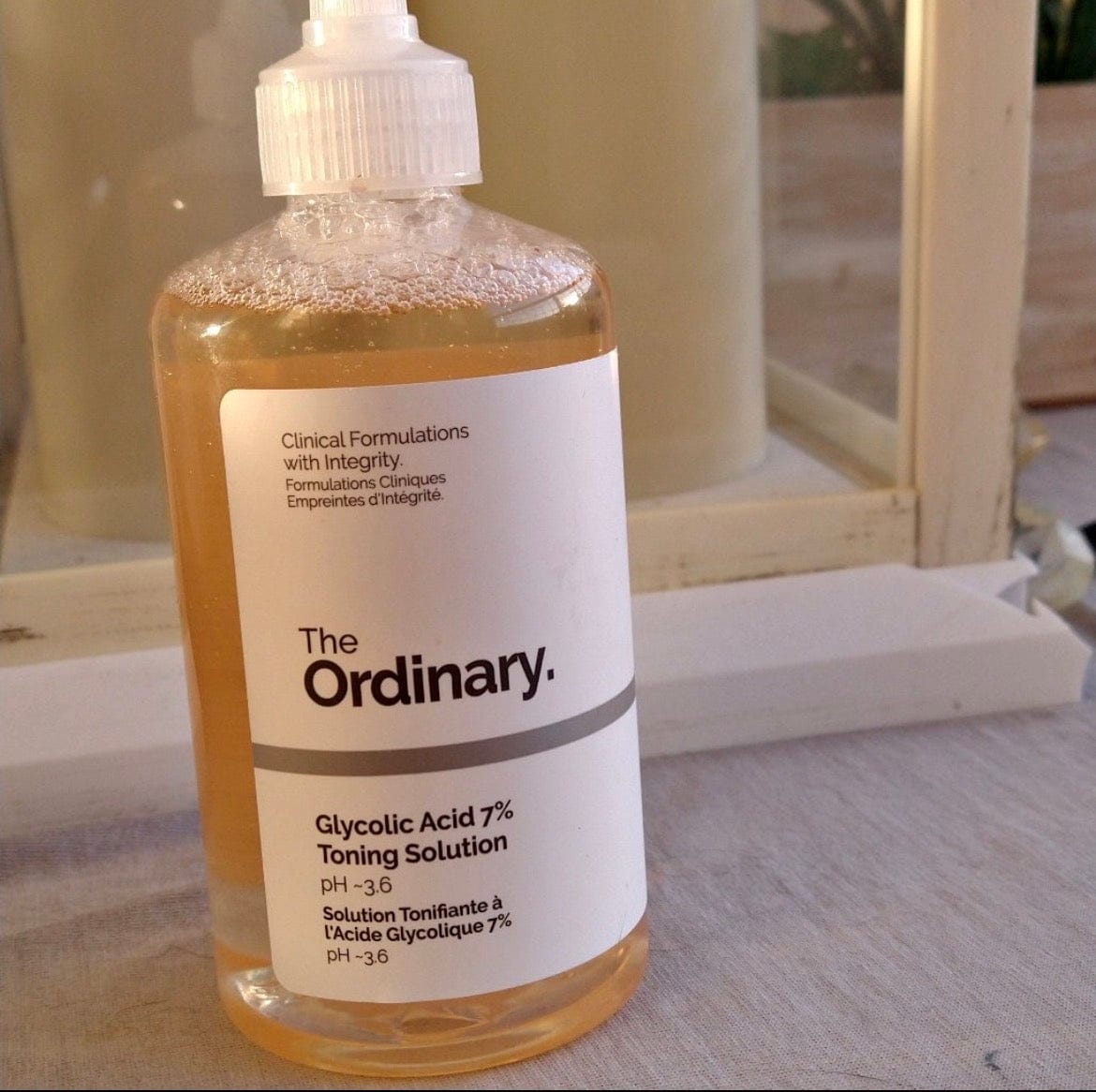 Customer photo review of The Ordinary Glycolic Acid 7% Exfoliating Toner 8.1 fl. oz.(240ml)