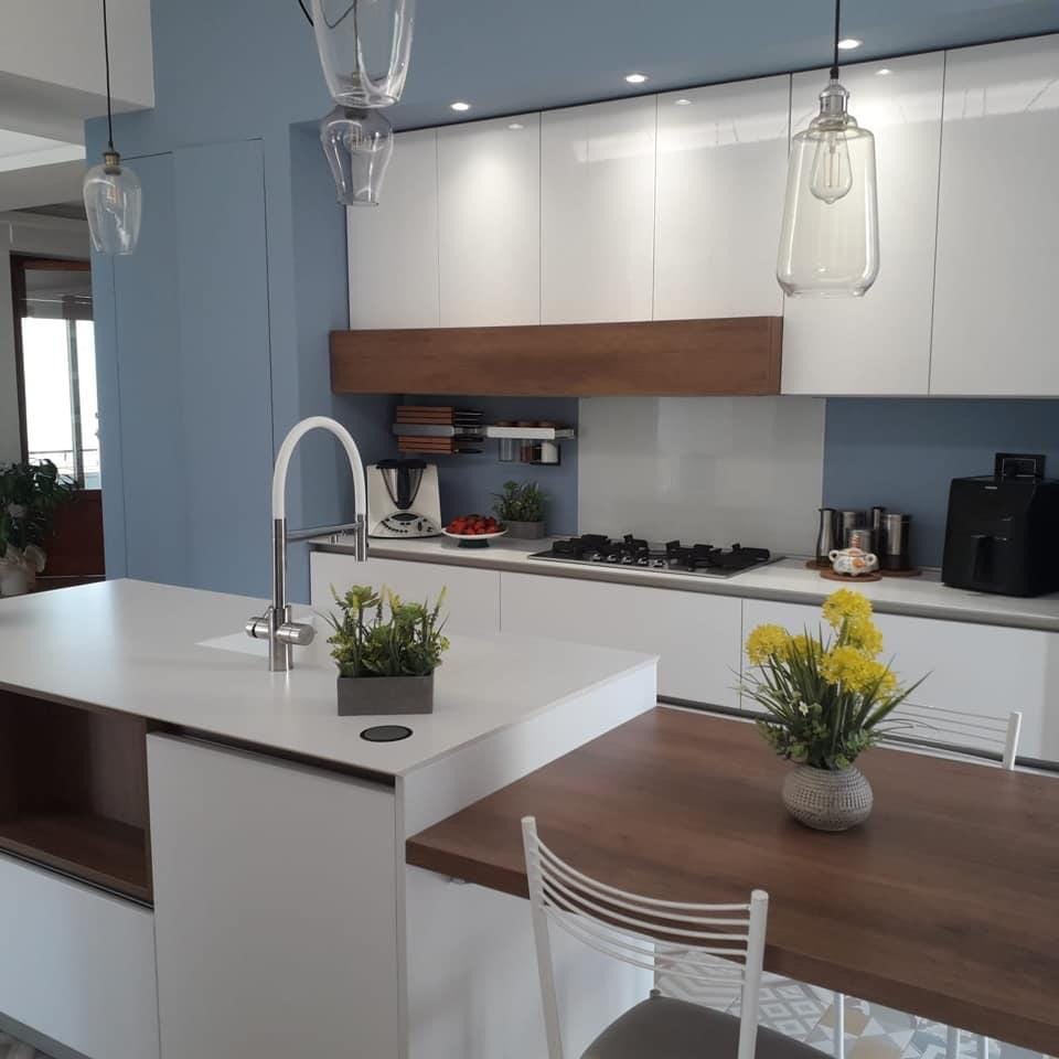 Customer photo review of 5 Way Kitchen Filter Tap in Solid STAINLESS STEEL, with 360° swivel spout and 2-jets removable Spray, Brushed / White