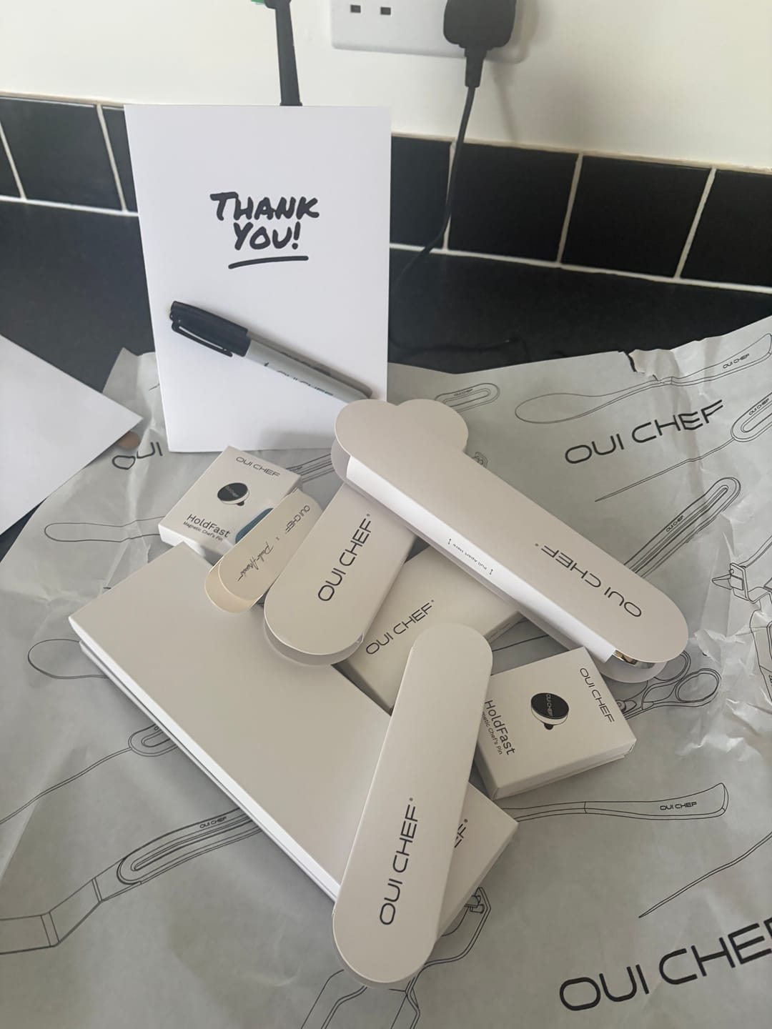Customer photo review of Thank You Greeting Card + Sharpie