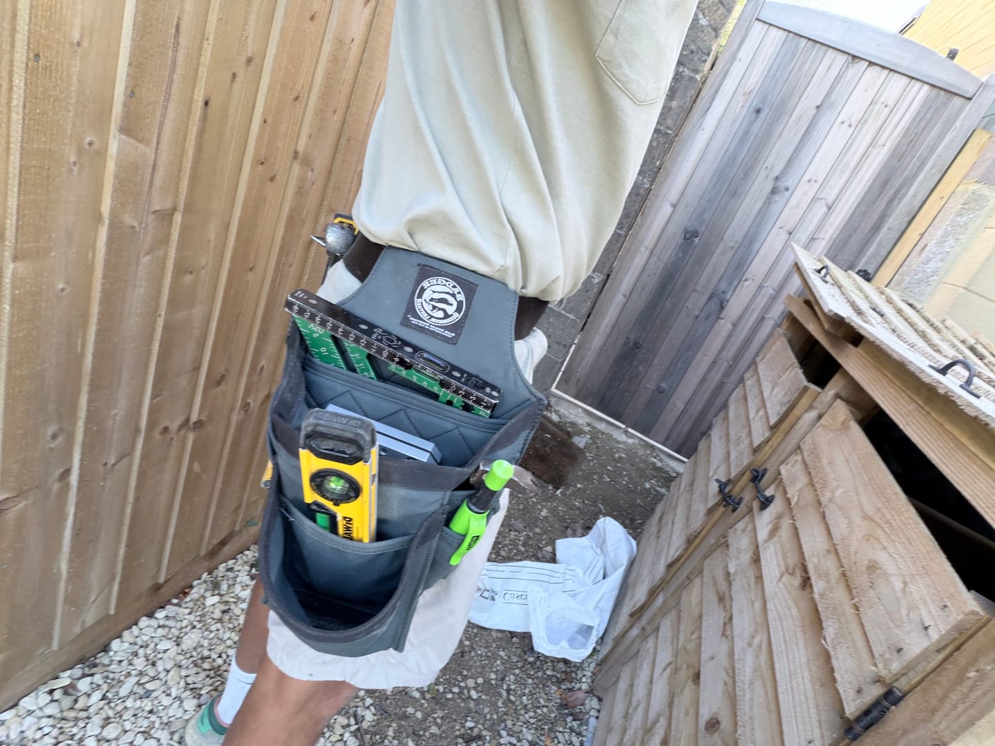 Customer photo review of Badger Toolbelts | Trimmer Fastener Bag | Left Handed