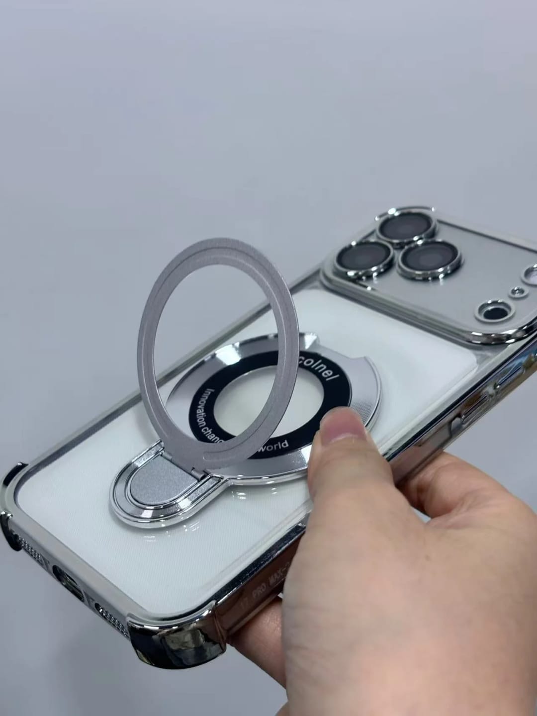 Customer photo review of Coque iPhone anti-chute à anneau invisible Airluma