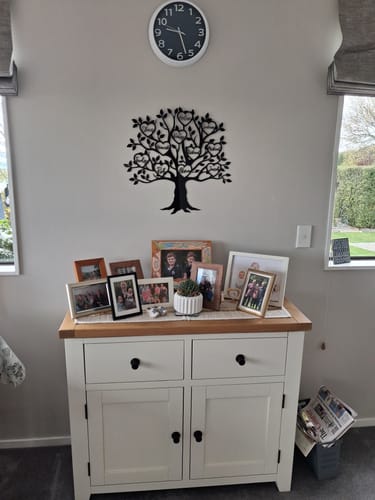 Customer photo review of Personalised Family Tree Wall Art