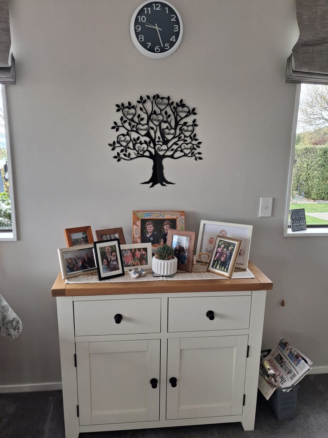 Customer photo review of Personalised Family Tree Wall Art