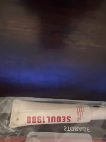 Customer's Koriderm All-in-One Time Reverse Cream tube seen inside a clear plastic bag.