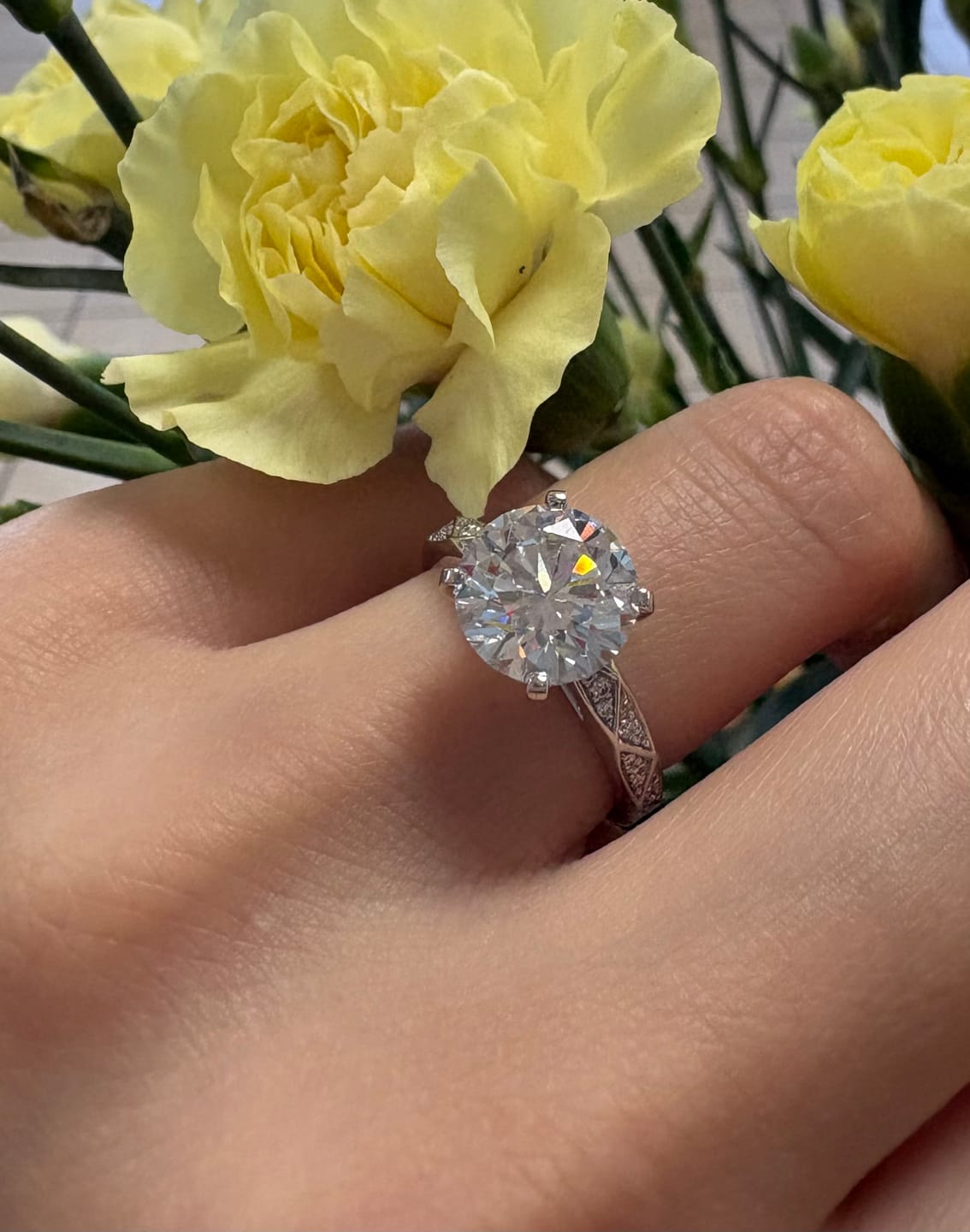 Customer photo review of Deposit/Final Payment TaiYang Custom Ring 3ct 2300/2