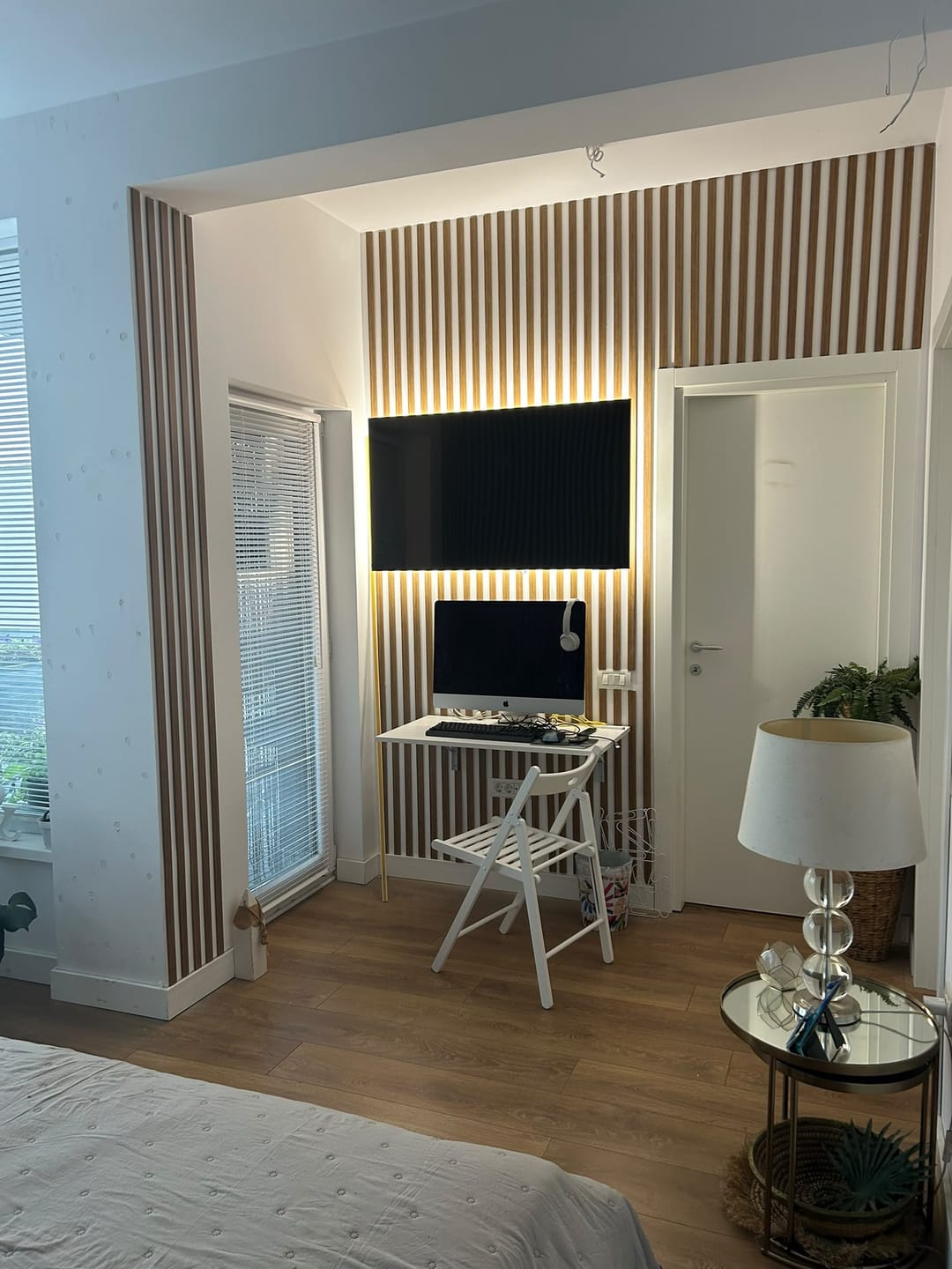 Customer photo review of Scaun pliant SMART ll, alb, lemn, 43x40x78 cm