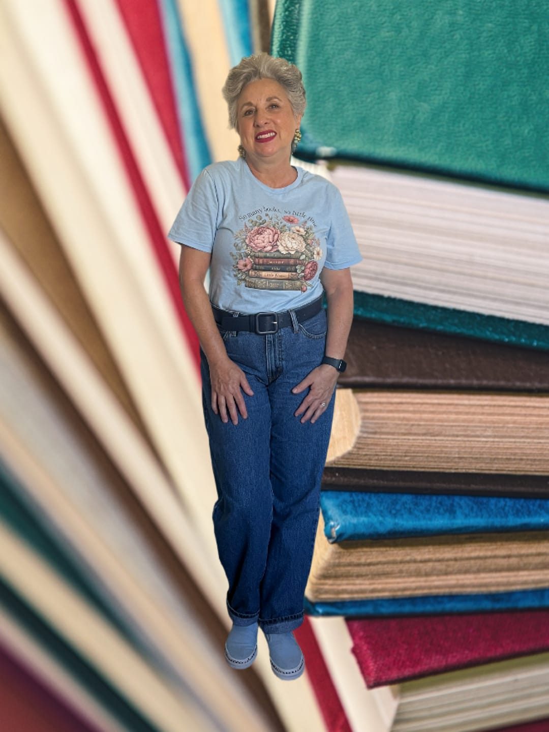 Customer photo review of So Many Books So Little Time Unisex T-Shirt