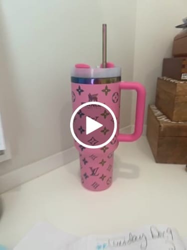 Customer photo review of Designer Holographic In-Car Insulated Cup 40 OZ