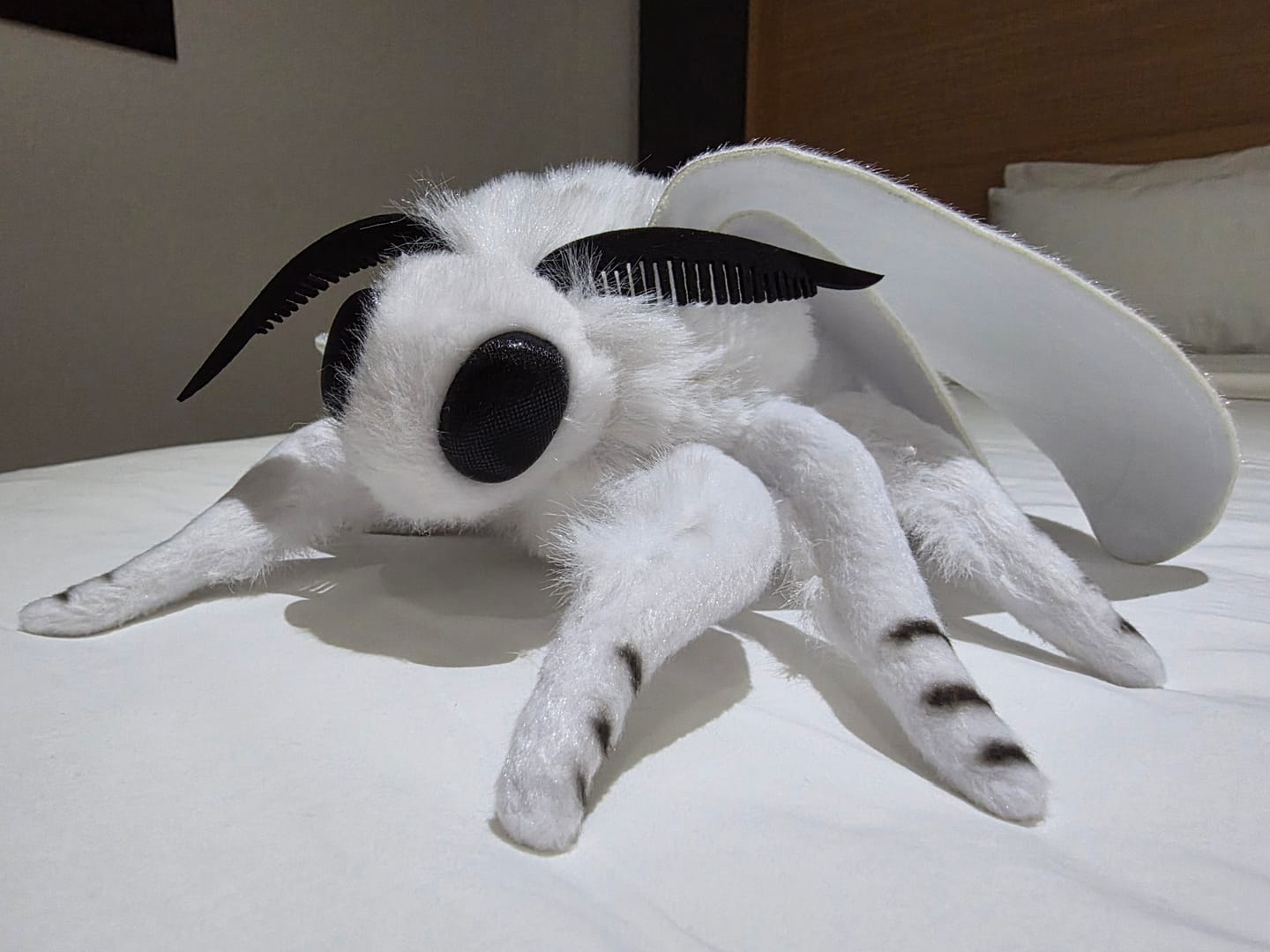 Customer photo review of Fall Webworm Moth Soft Stuffed Plush Toy