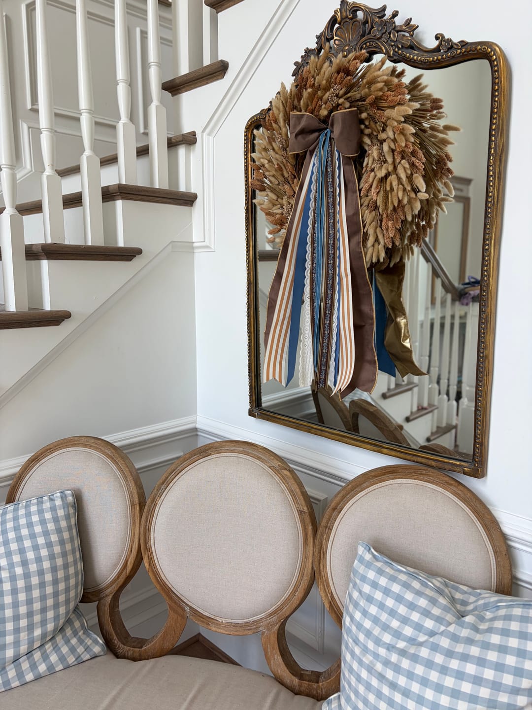 Customer photo review of Autumn Manor Wreath Ribbon