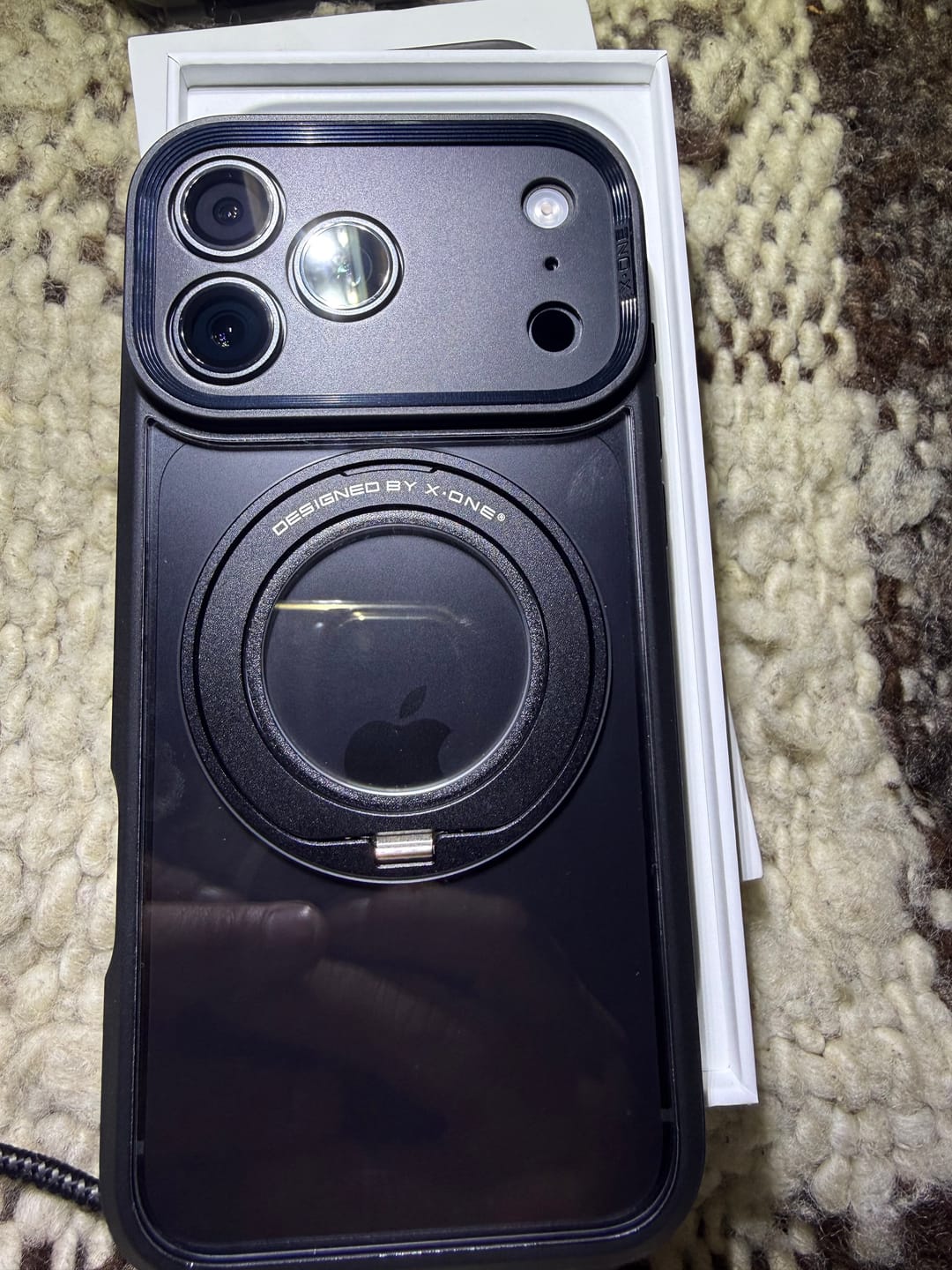Customer photo review of Carcasa DropGuard 2.0 Clear Ring para iPhone