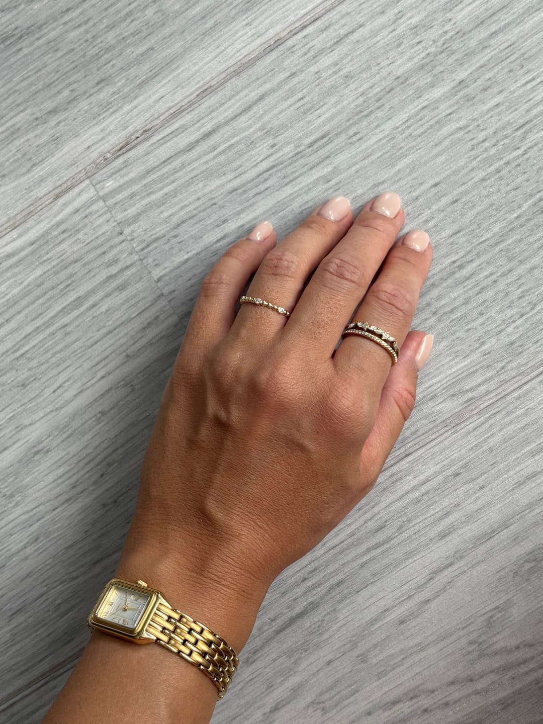 Customer photo review of 18K Gold Mia Crystal Ring