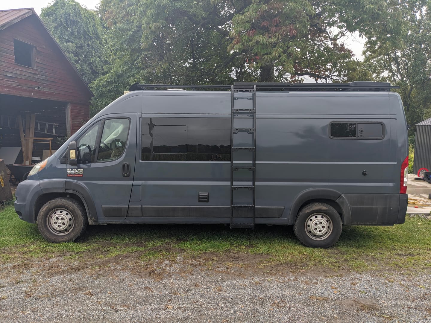 Customer photo review of Ram ProMaster Side Mount Ladder