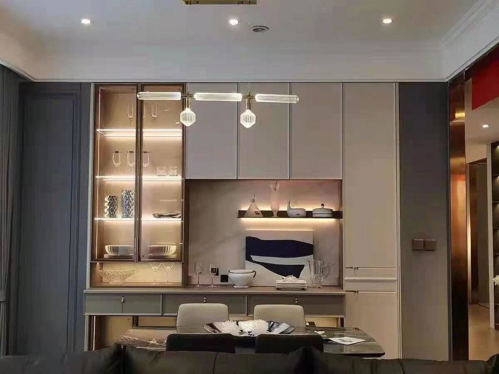 Customer photo review of Crystal Cylinder Pendant Light, Champagne Gold Joints, Dimmable