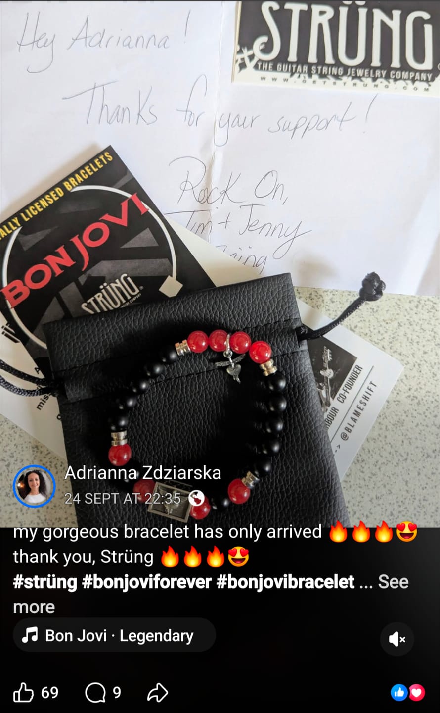 Customer photo review of BON JOVI - "FOREVER" BRACELET