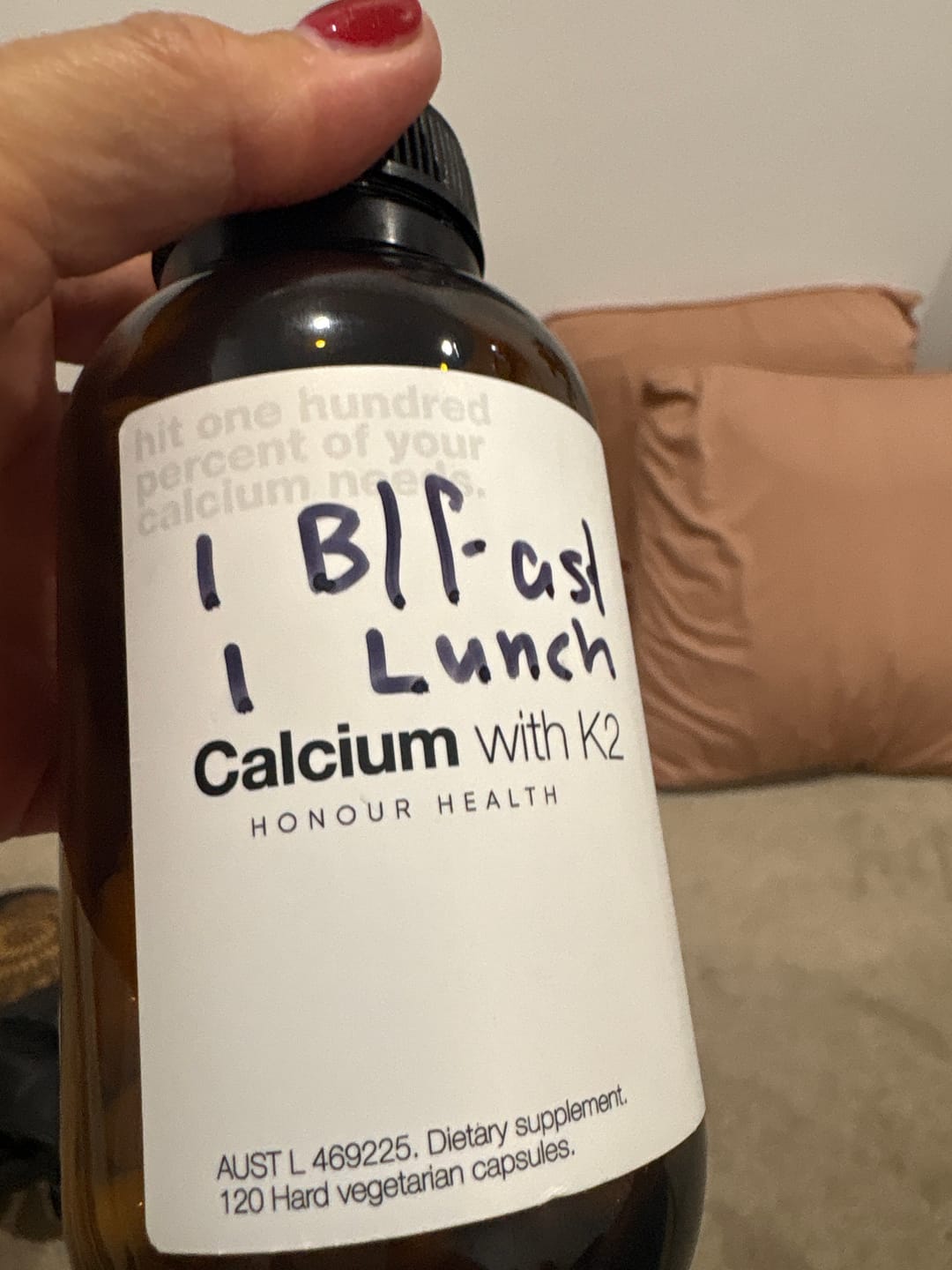 Customer photo review of Calcium with K2 - 120 Capsules