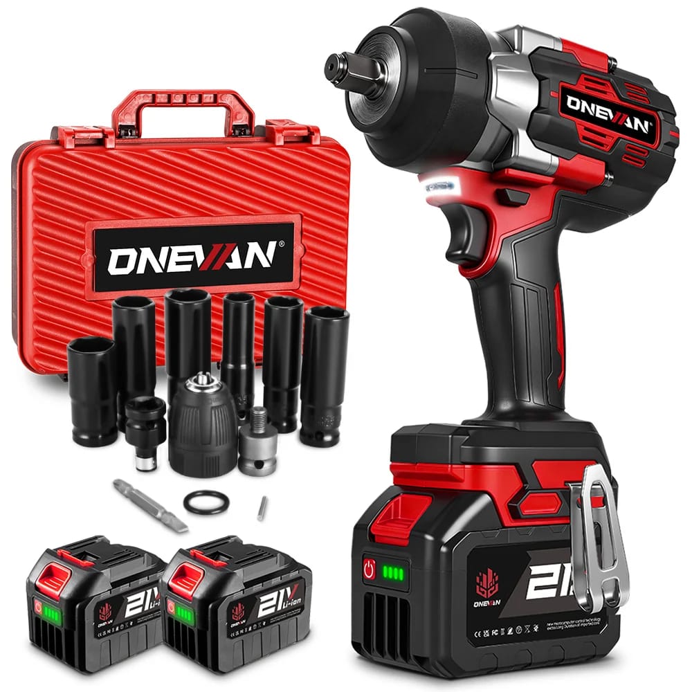 Customer photo review of ONEVAN 1/2" 1800N·m Torque Brushless Cordless Impact Wrench | For Makita 18V Battery