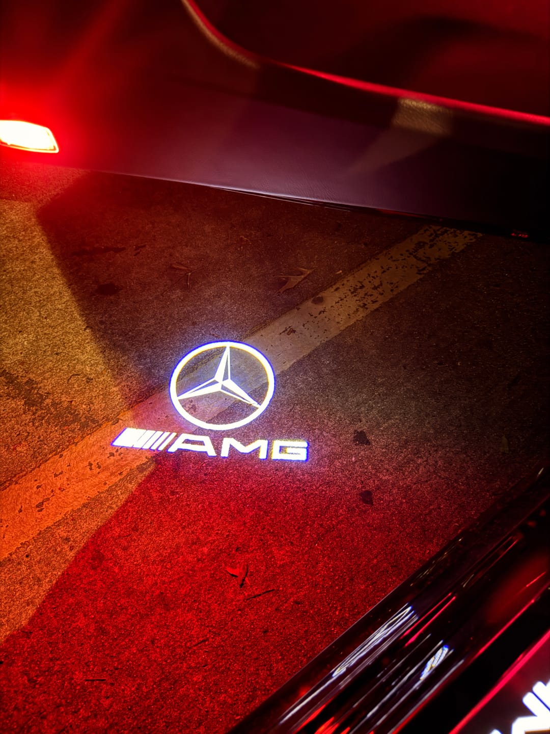 Customer photo review of Mercedes Benz LED Car Door Welcome Logo Shadow Lights
