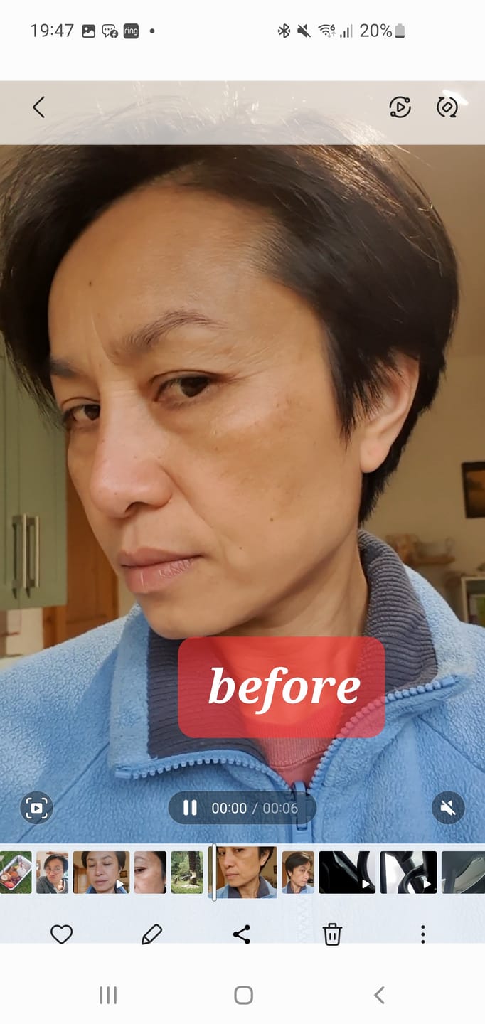 Customer photo review of Madeca Collagen Time Reverse Cream