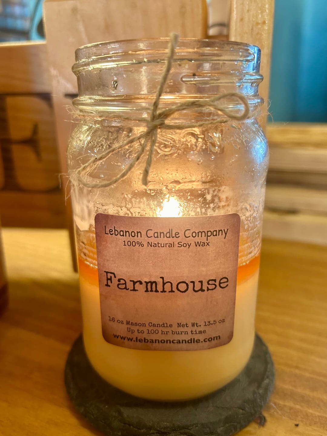 Customer photo review of Farmhouse Candle