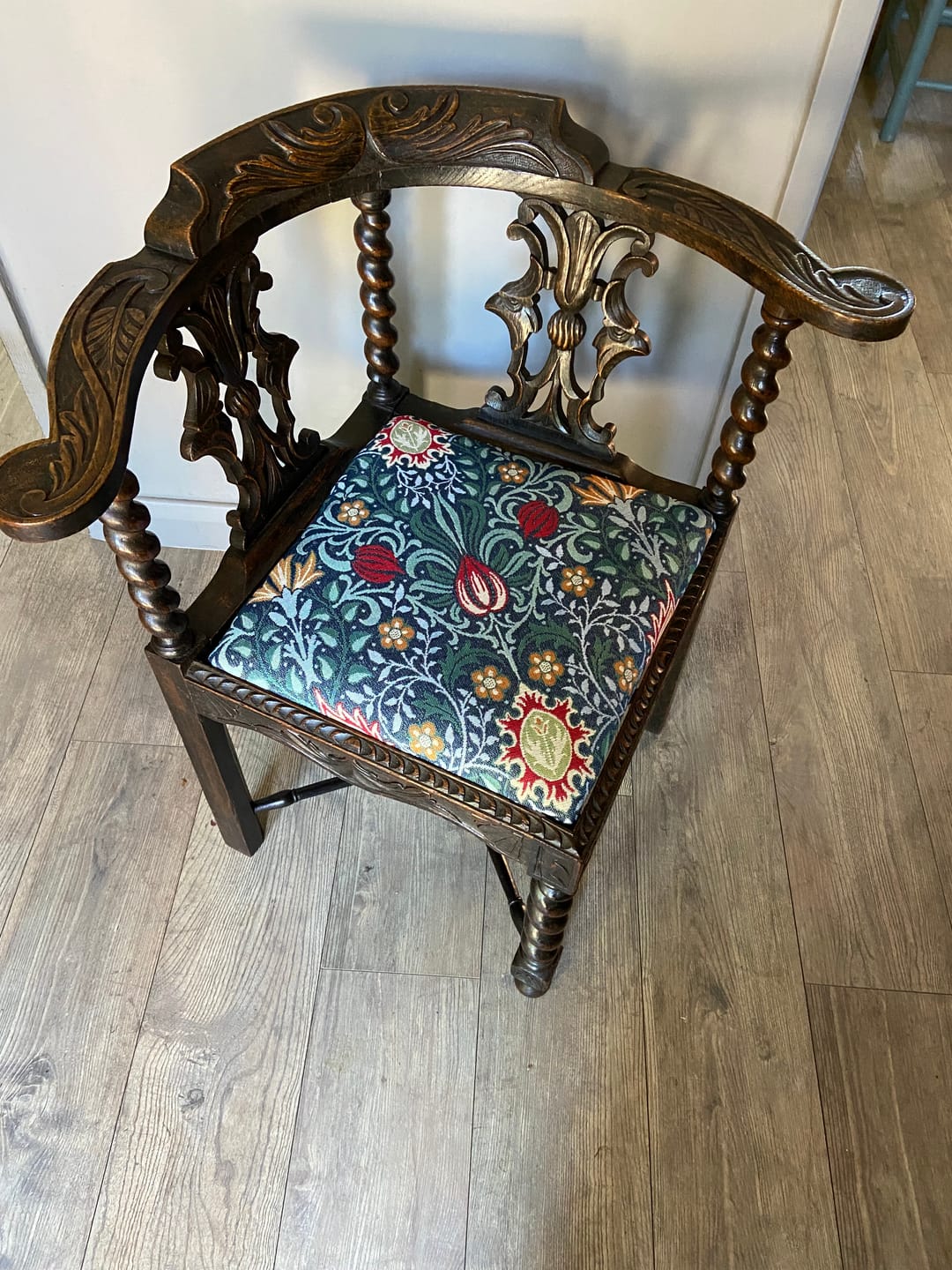 Customer photo review of William Morris Persian Design Tapestry Fabric