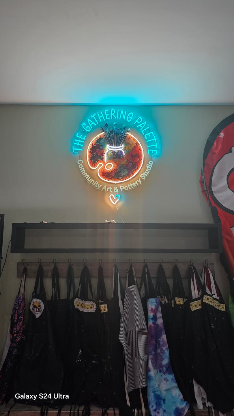 Customer photo review of THE GATHERING PALETTE | LED Neon Sign