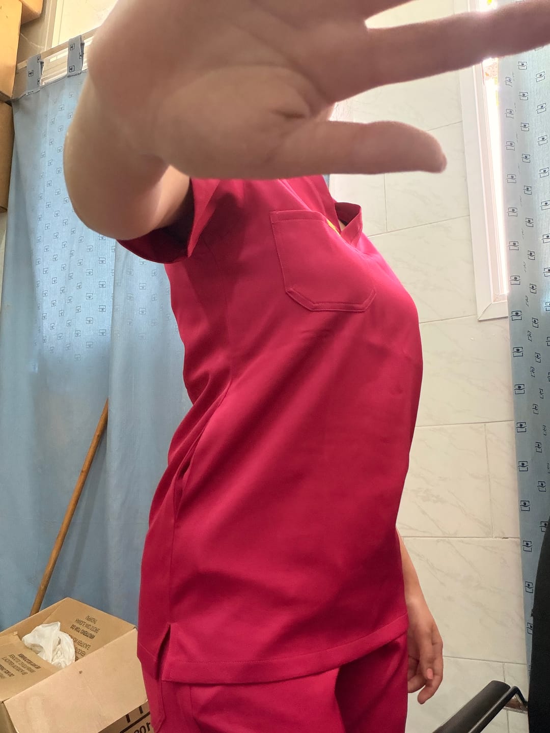 Customer photo review of Pyjama de Bloc Col V Stretch - Femme