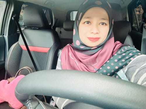 Customer photo review of Polka Square (Mauve)
