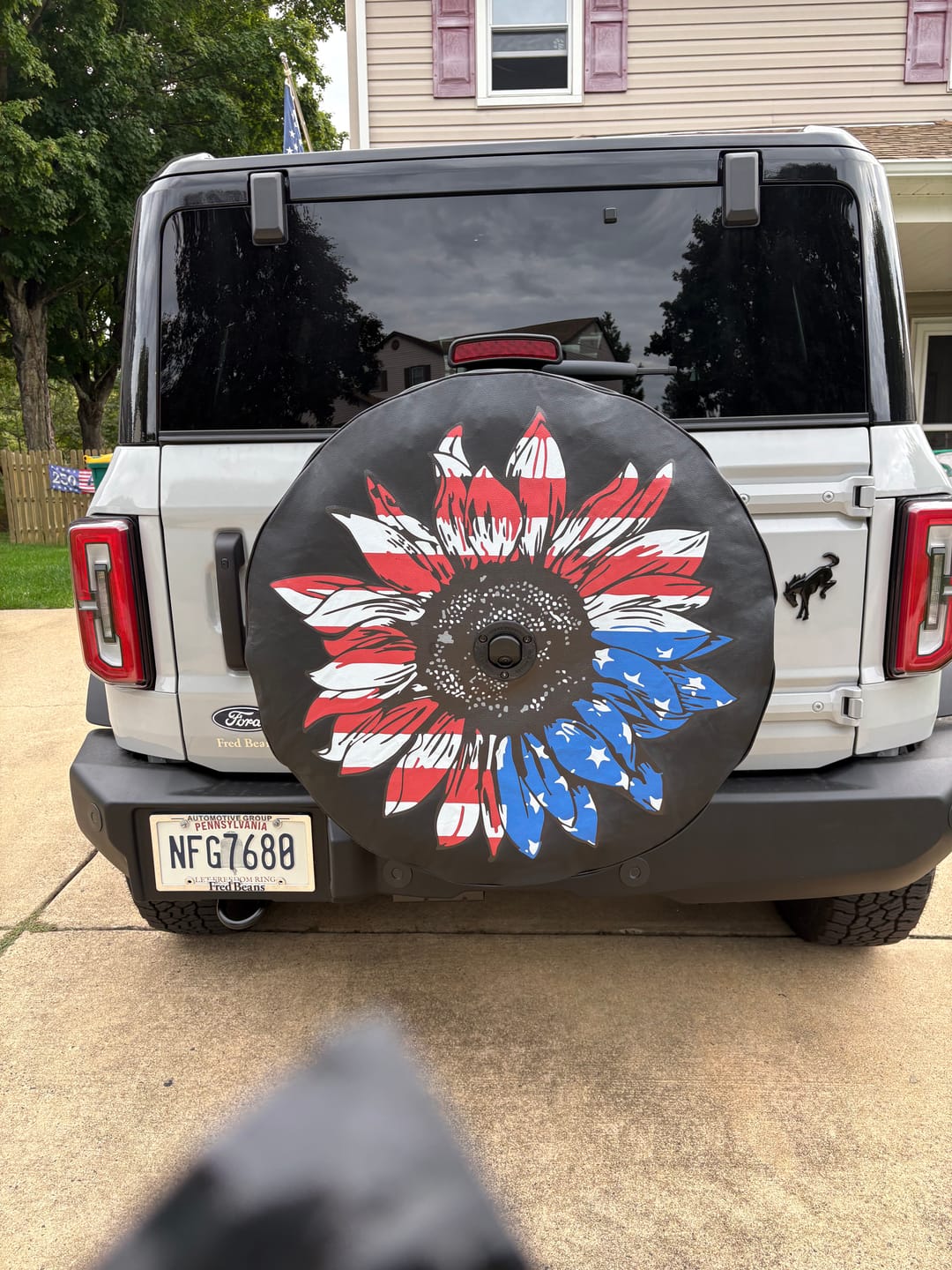 Customer photo review of CUSTOM Ford Bronco Tire Cover