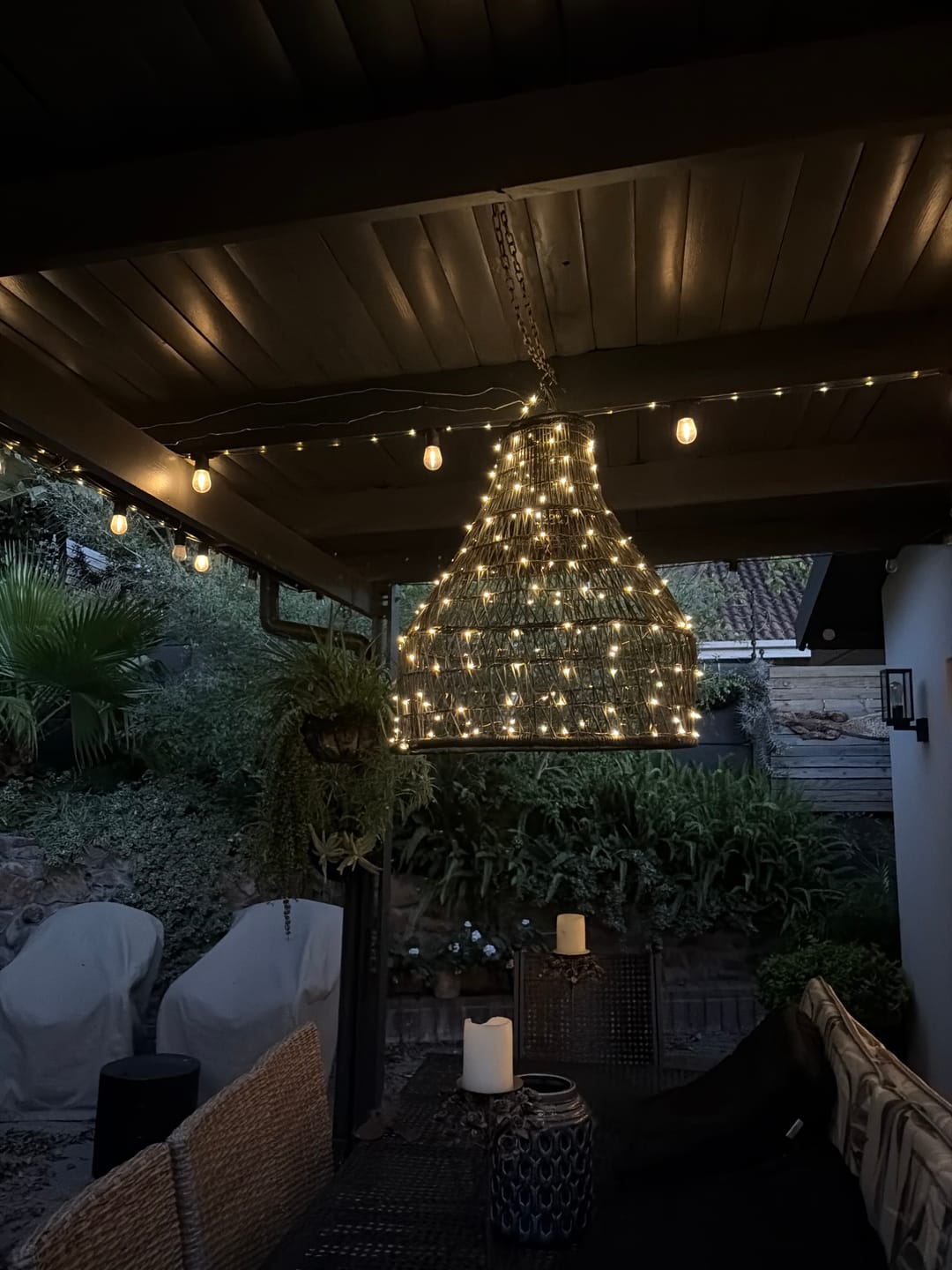 Customer photo review of Copper Wire Solar Fairy Lights