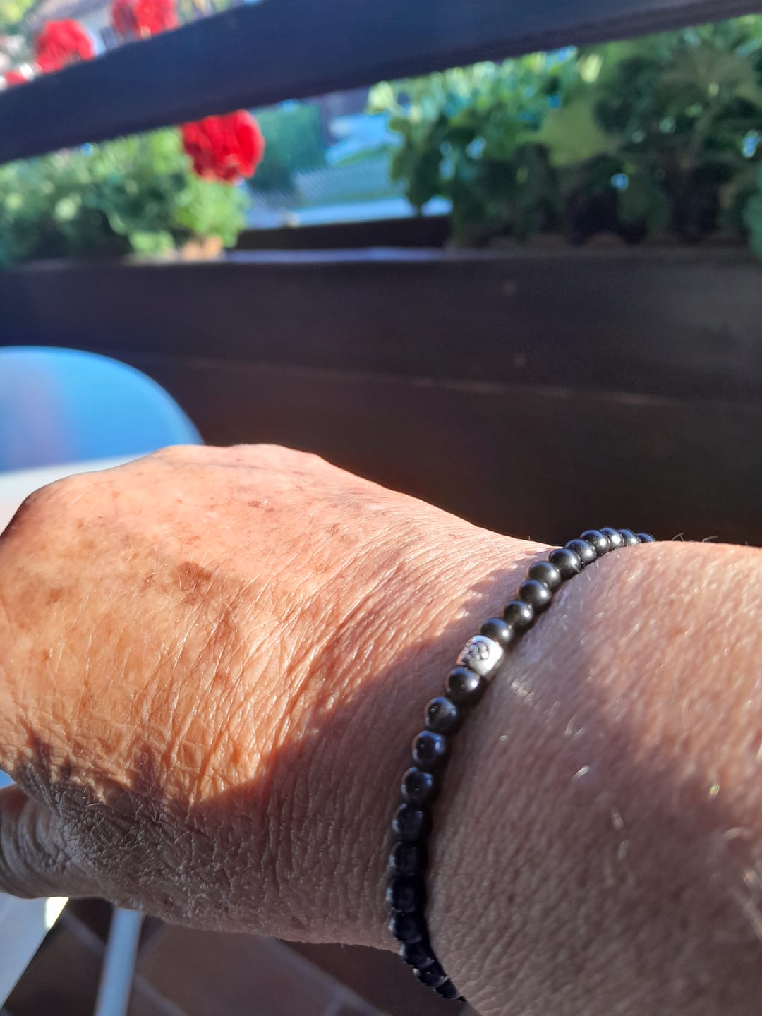 Customer photo review of Obsidian Armband - Perlen