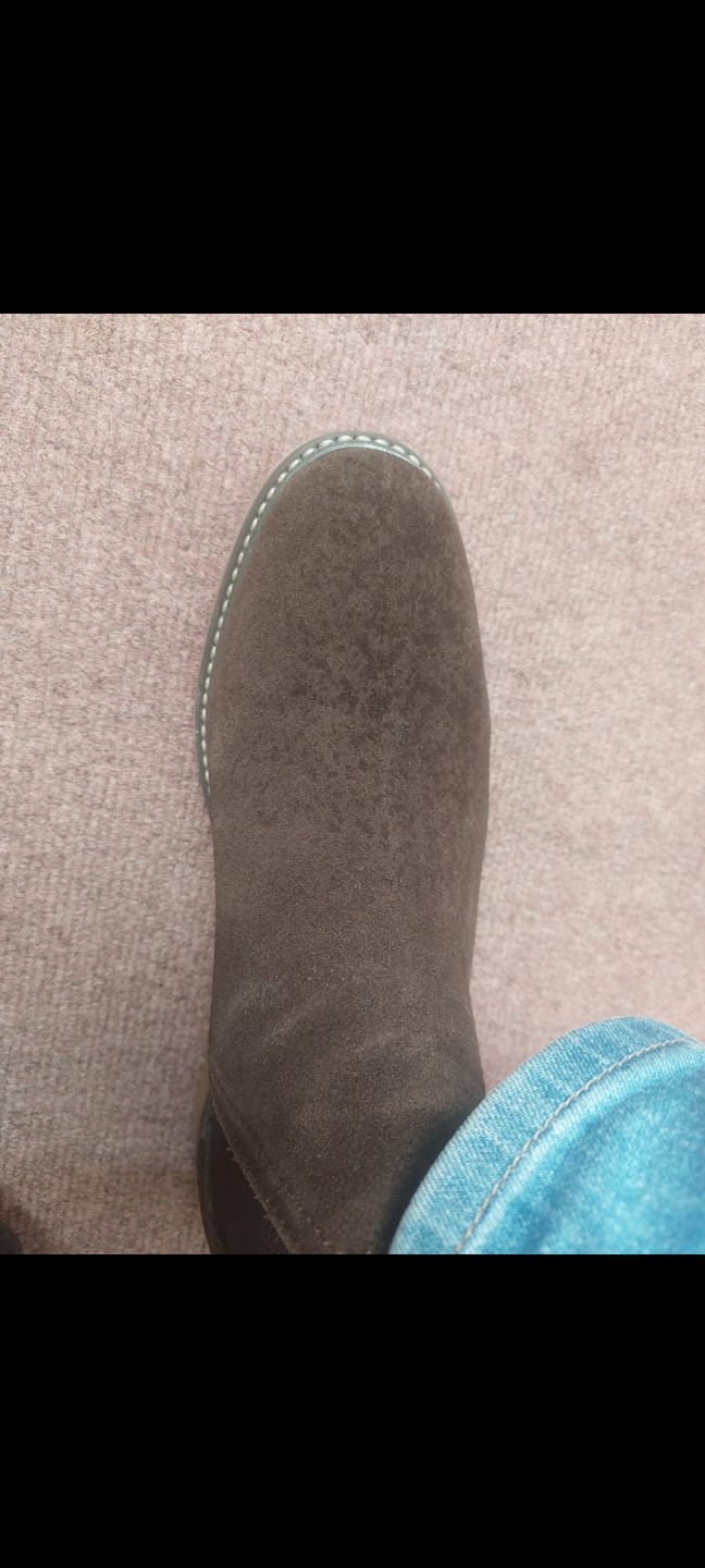 Customer photo review of Base London Hooper Suede Chelsea Boot