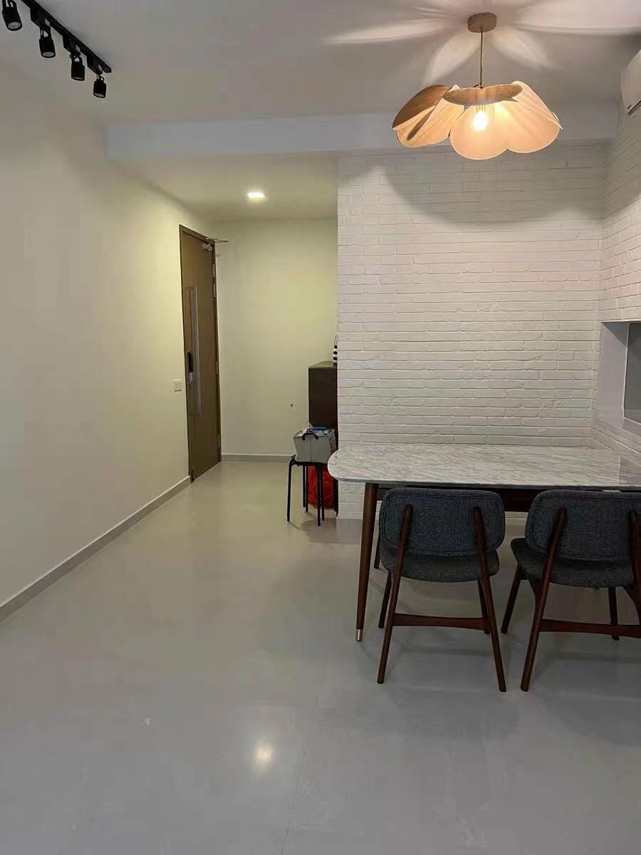 Customer photo review of Fabric Petal Dome Pendant Light, Gold Frame, 60 to 120 cm