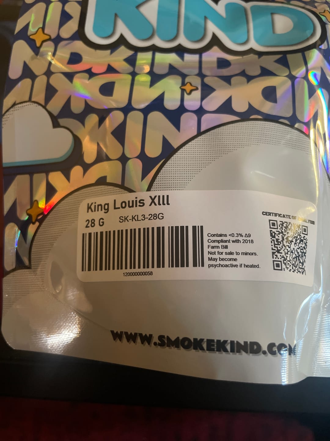 Customer photo review of King Louis XIII - 28 Grams - Indica