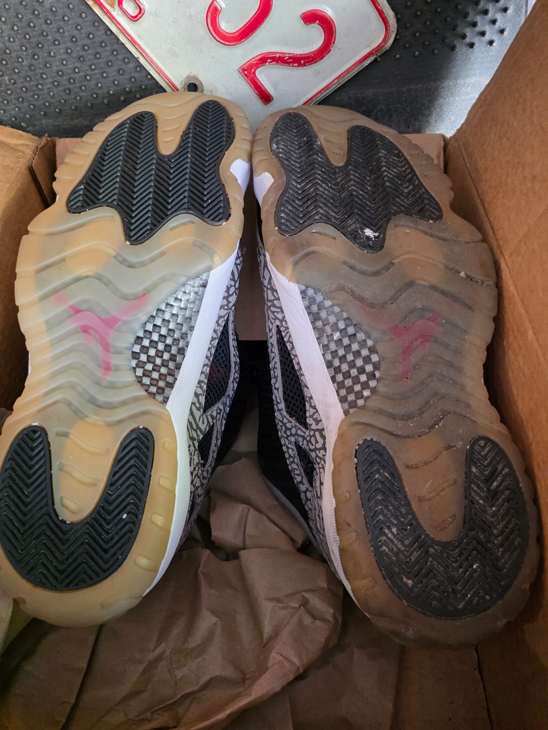 Customer photo review of Air Jordan 11 Retro Low IE 'Bred' 2021