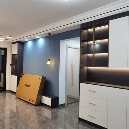 Customer photo review of Cement Sandstone Pendant Light, Opal Glass Sphere, 10 cm