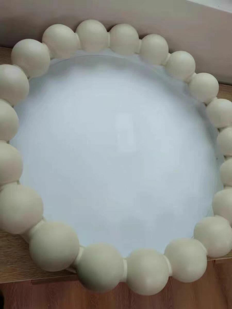 Customer photo review of Round Resin Ceiling Light, Acrylic Diffuser, 44 cm