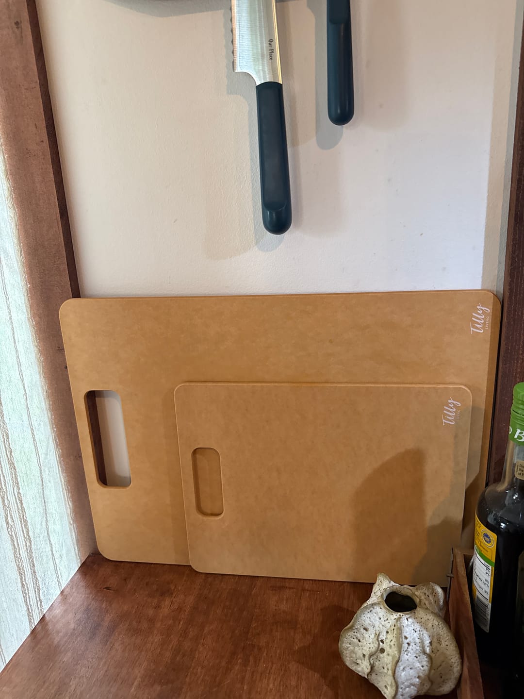 Customer photo review of GrainBond Chopping Board Set - Sustainable & Microplastic-Free