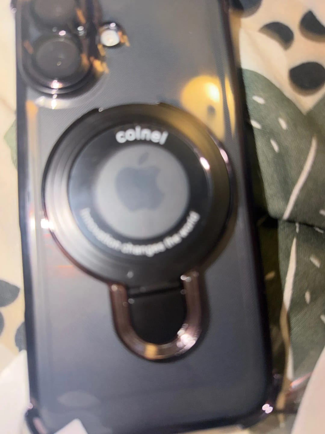 Customer photo review of Coque iPhone anti-chute à anneau invisible Airluma