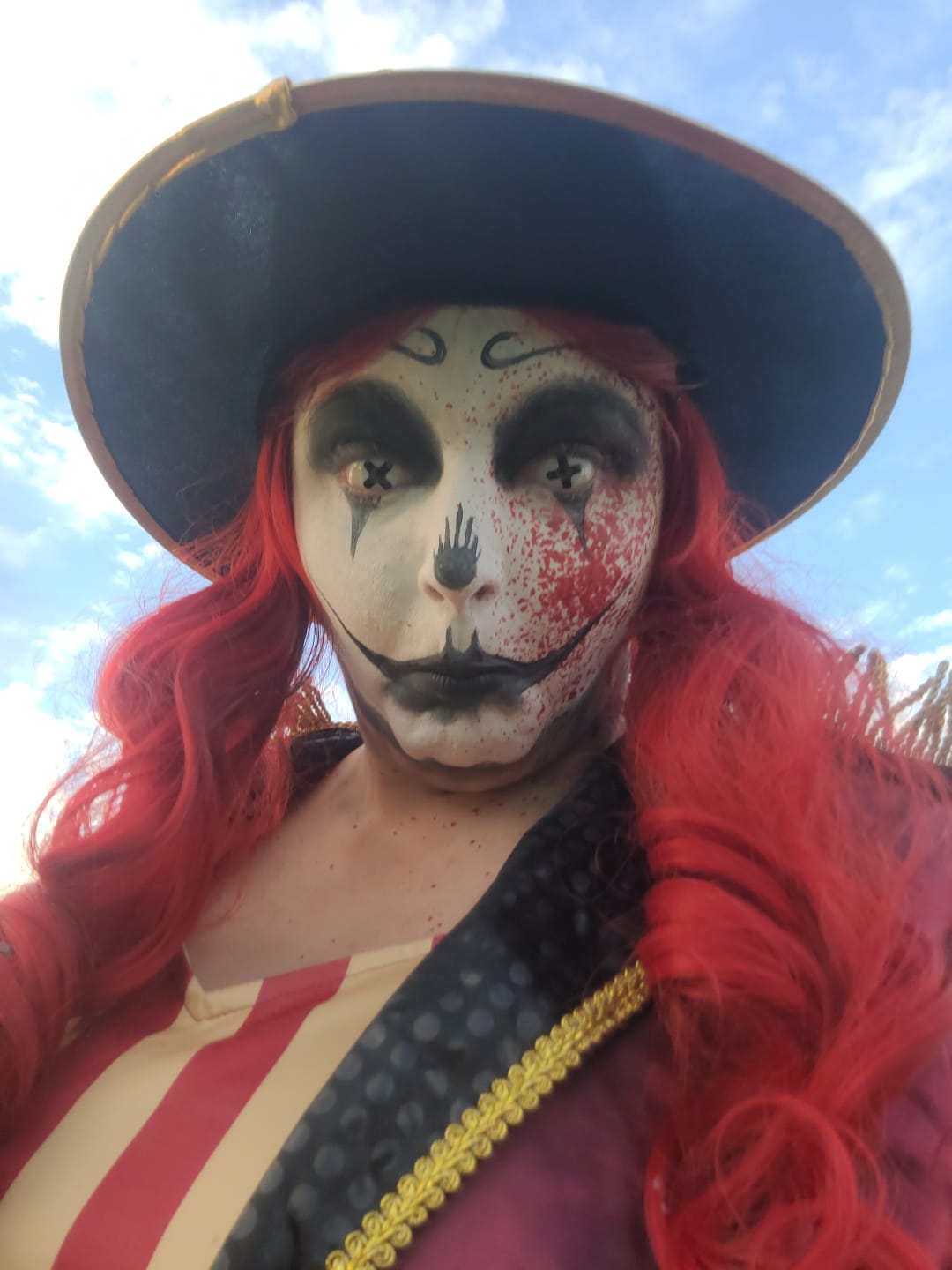 Customer photo review of Cosplay Black Cross Colored Contact Lenses