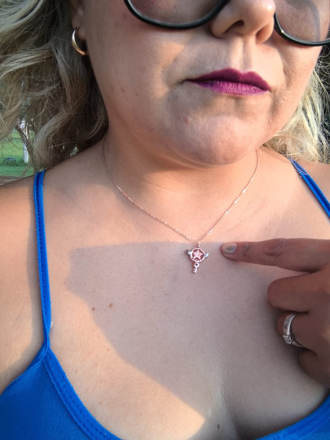 Customer photo review of Collar Llave Estrella | Plata Baño de Oro Rosa 18K | Cardcaptor Sakura