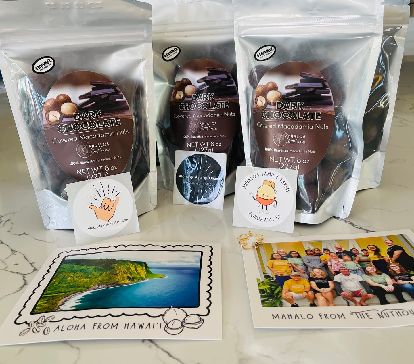 Customer photo review of Dark Chocolate Macadamia Nuts