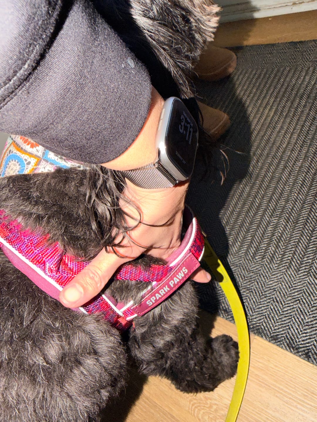 Customer photo review of Grab & Go Harness - Fuchsia Camo