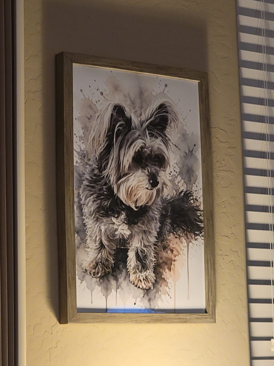 Customer photo review of Watercolor Realistic Portrait - Personalized Poster